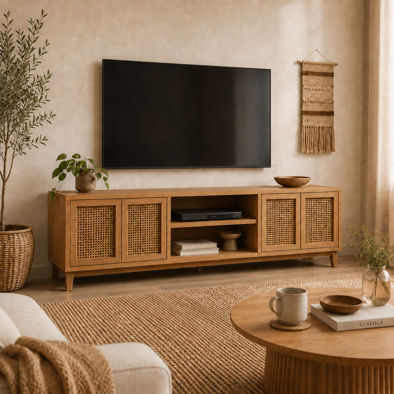 Liora Masif Meşe TV Ünitesi